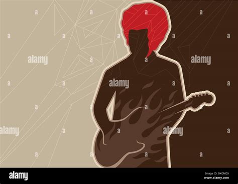 Bass Guitar Player Stock Vector Images Alamy