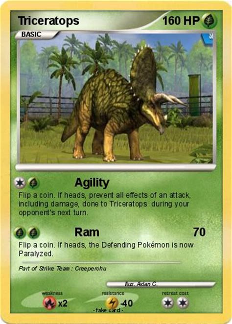 Pokémon Triceratops 179 179 - Agility - My Pokemon Card