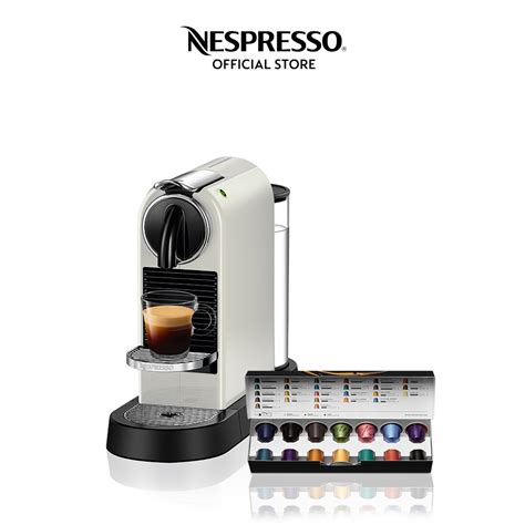 Nespresso CitiZ Coffee Maker White With Complimentary Welcome Coffee