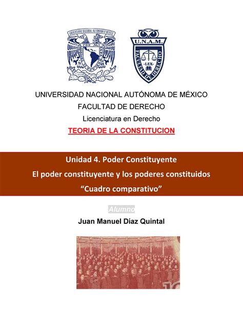 cuadro comparativo entre poder constituyente y constituido Teoría de