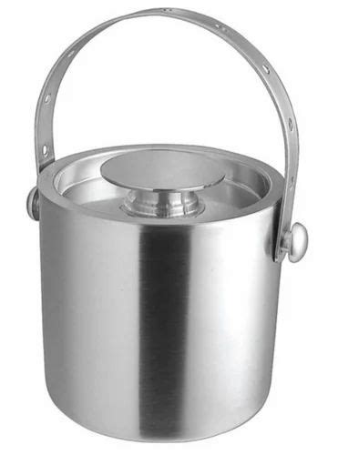 Dinaware Silver Stainless Steel Ice Bucket For Bar At Rs Piece In