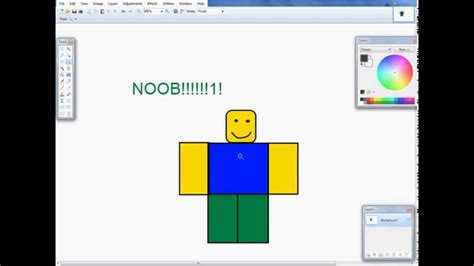 How To Draw A Roblox Noob Youtube