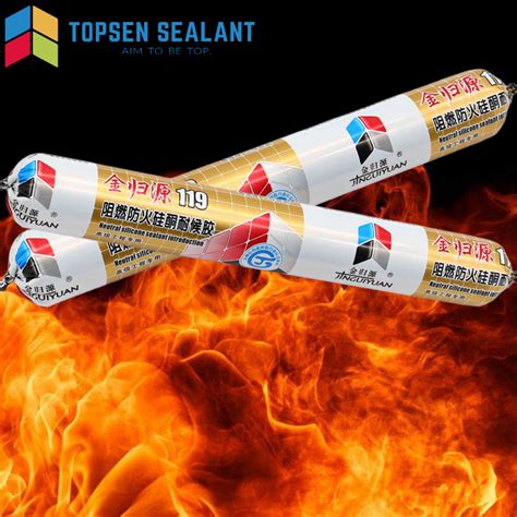 One Component Weatherproof Fire Retardant Silicone Sealant Fireproof