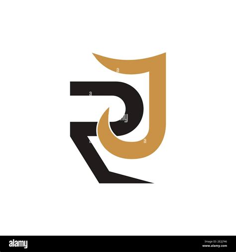 Initial Jr Letter Logo Vector Template Design Creative Abstract Letter