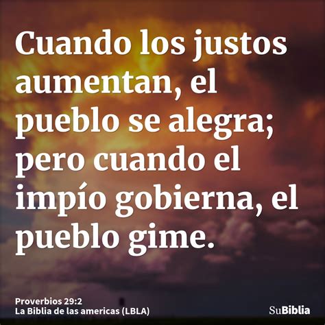 Proverbios 29 2 Su Biblia