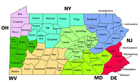 Map Of Western Pa Counties