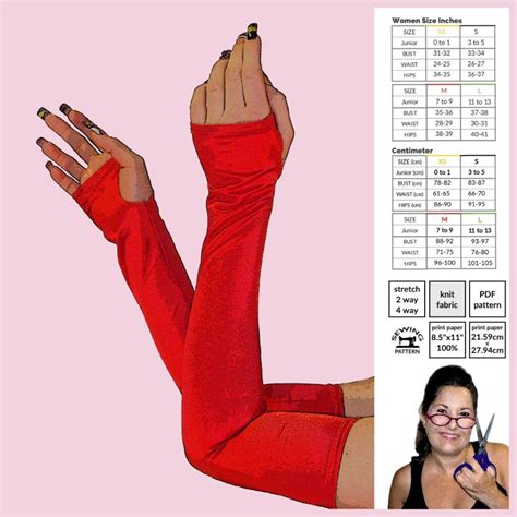 Fingerless Gloves Digital Sewing Pattern Sew Skimpy