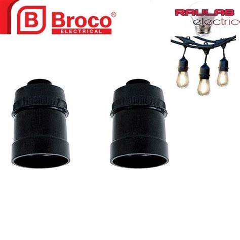 Jual Fitting Lampu Gantung Broco L Fitting Gantung Hitam Merk