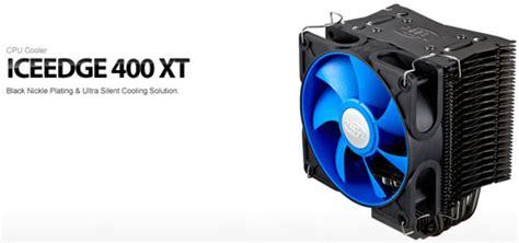 DeepCool Ice Edge 400XT Ultra Silent Black Nickle 4 HeatPipes Universal ...