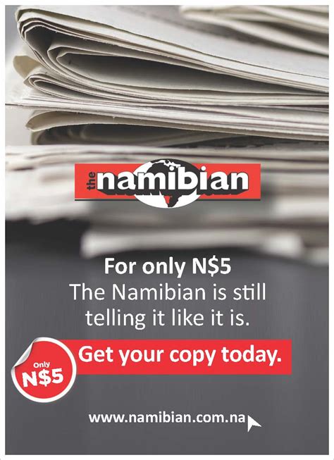 The Namibian on Twitter: "AD | News at your fingertips for only N$5 ...