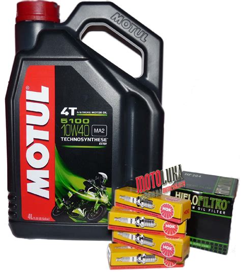 Zestaw Olej MOTUL 4 l filtr oleju świece NGK HONDA GL 1800 GOLD