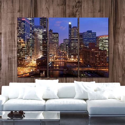 Chicago Skyline Canvas Art - Chicago River | Holy Cow Canvas