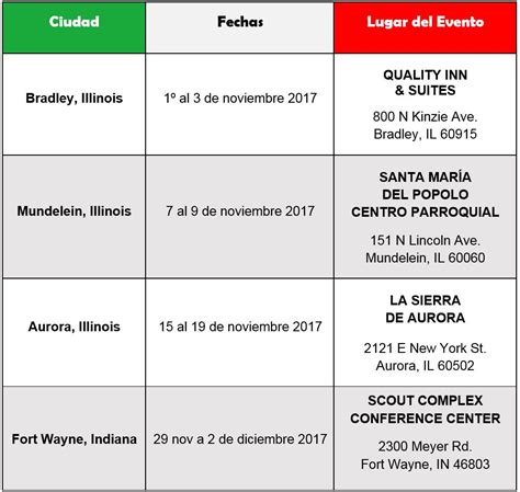 Noviembre Fechas Y Horarios Del Consulado Sobre Ruedas En Chicago