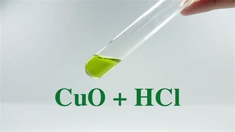 Cuo Hcl Copper Ii Oxide Tác Dụng Với Hydrochloric Acid Youtube