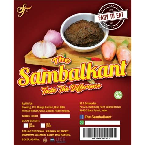 HOT SELLING SAMBAL GORENG BUNGA KANTAN WITH IKAN BILIS Berat Bersih