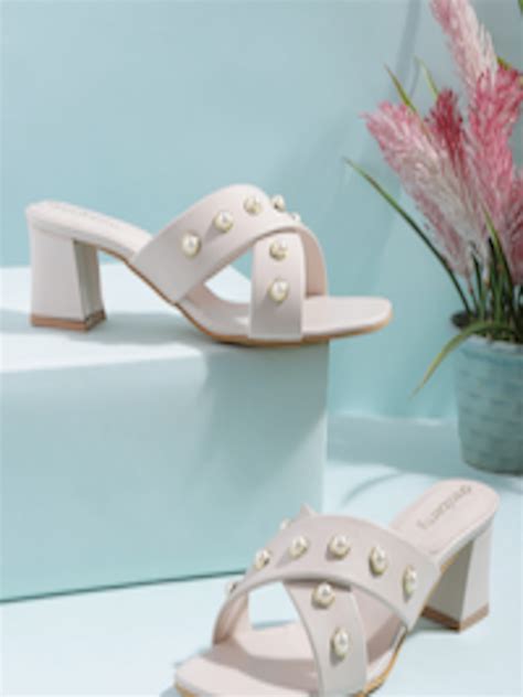 Buy Dressberry Embellished Block Heels Heels For Women 21022062 Myntra