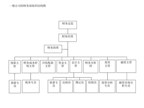 企业财务部门组织架构图word文档免费下载文档大全