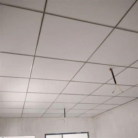 Armstrong White Pvc Laminate Gypsum Ceiling Thickness Mm Ownwards