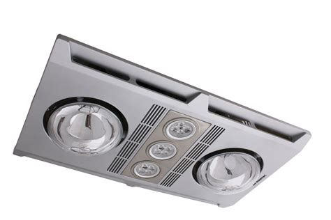 Profile Plus Bathroom 3in1 Exhaust Fan Heat Led Light Roundabout