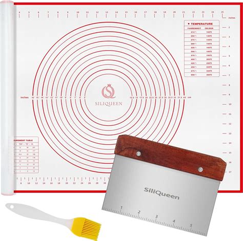 Siliqueen Silicone Pastry Baking Mat With Measurements