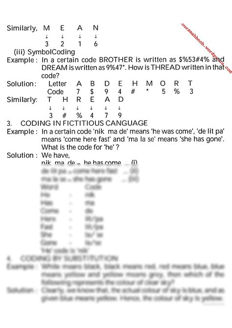 SOLUTION Coding Decoding Reasoning Solved Questions With Shortcuts And