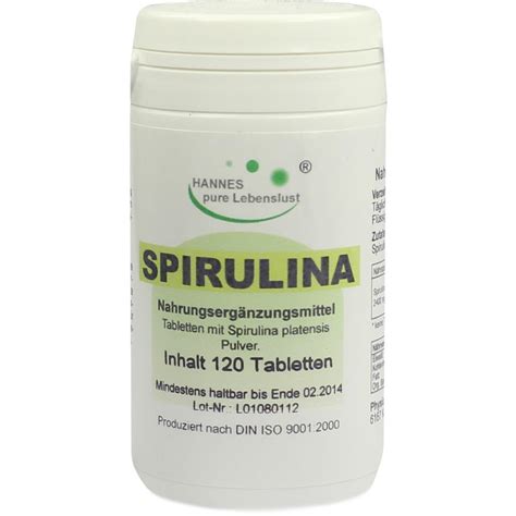 Spirulina Tabletten St Ck Online Kaufen