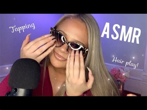 Asmr Tapping On Sunglasses Hair Brushing Mic Scratching More Long