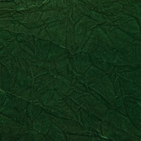 Green Crushed Velvet Fabric