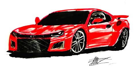 Como Dibujar Un Chevrolet Camaro Zl How To Draw Chevrolet Camaro Zl