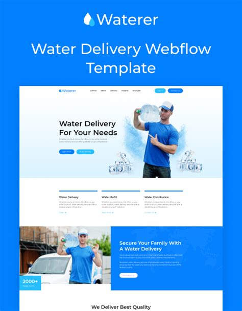 Waterer 128 - Delivery HTML5 Responsive Website Template