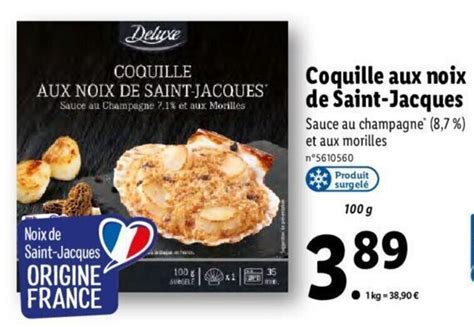 Promo Coquille Aux Noix De Saint Jacques Chez Lidl