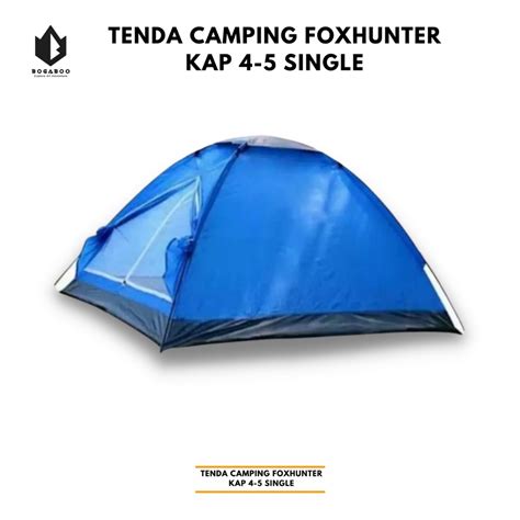 Jual COD Tenda Camping Foxhunter Kap 4 5 Single Layer Waterproof