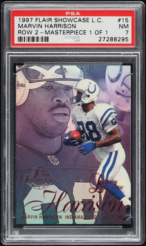 1997 Flair Showcase Legacy Collection Masterpiece Marvin Harrison 1 1