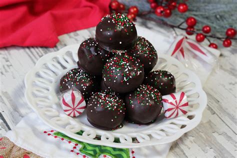 Chocolate Peppermint Cake Balls Baked Broiled And Basted