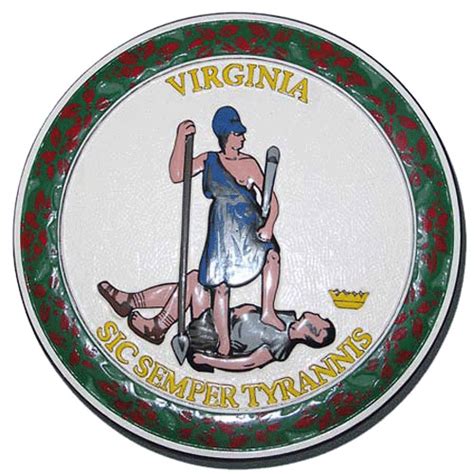 Virginia State Seal Plaque – American Plaque Company – Military Plaques ...