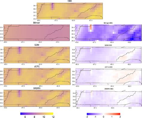 Spatial Distribution Of Mean Of Tmax Tmin At A Complex Topography Area