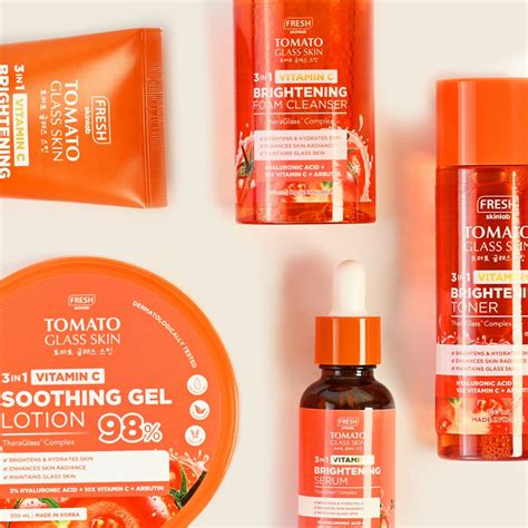 vitamin  tomato glass skin soothing gel lotion pny beauty