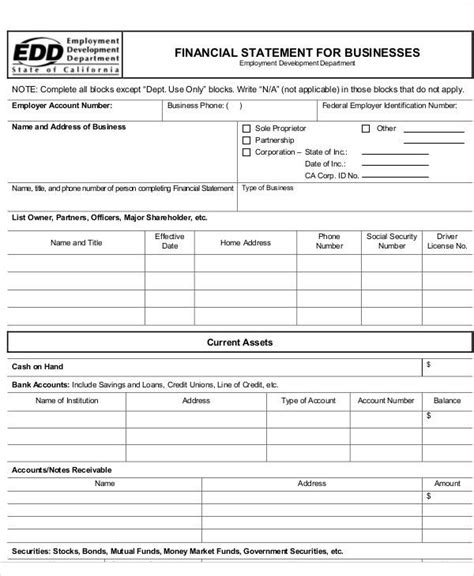 FREE 50 Sample Statement Forms In PDF Example Of Statement Form