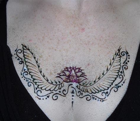 Henna Mehndi tattoo designs idea for chest - Tattoos Art Ideas