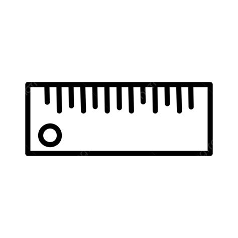 Ruler Line Icon Vector Height Measure Measurement Png And Vector