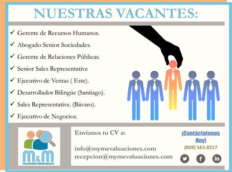 Empresa Con Vacantes Disponible Aplica Ayuda Empleos Rd Empleos