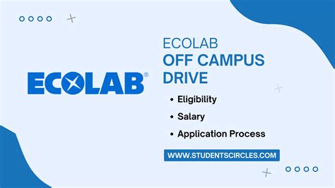 Ecolab Off Campus Drive 2025 Associate Software Engineer