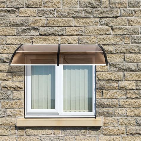 Ktaxon Window Awning Outdoor Polycarbonate Front Door Patio Rain Cover