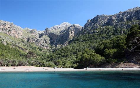 Cala Tuent Escorca Mallorca Spanien Fotografering För Bildbyråer