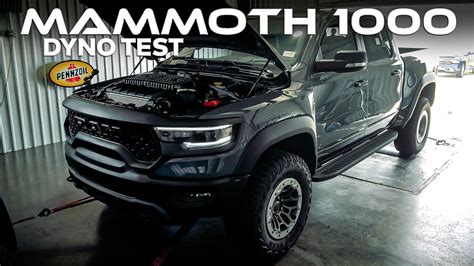 Mammoth 1000 Chassis Dyno Test Hellcat Ram Trx Upgrade By Hennessey Youtube