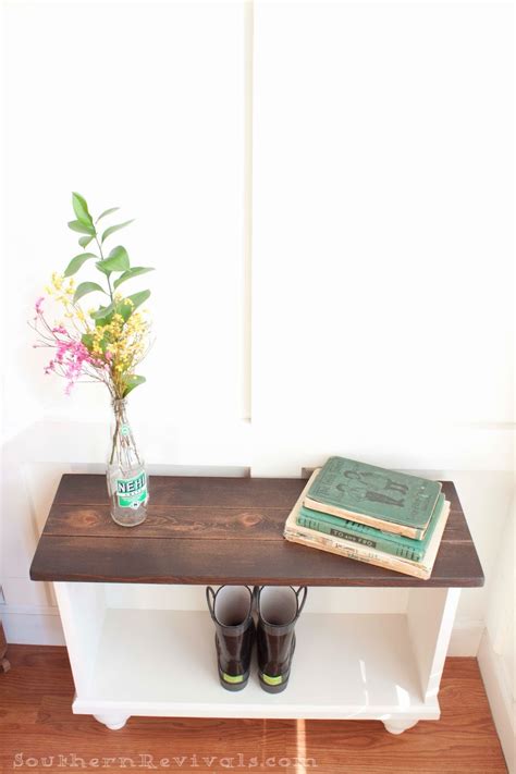 A Storage Bench For Small Entryway Space Southern Revivals