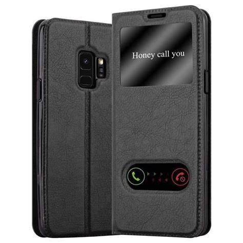 Samsung Galaxy S Lommebokdeksel Cover Svart Elkj P