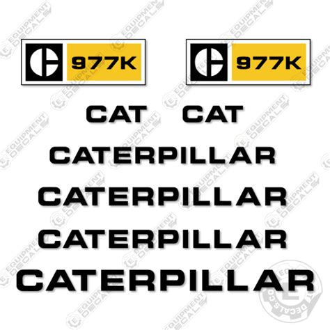 Fits Caterpillar 977k Decal Kit Dozer Equipment Decals