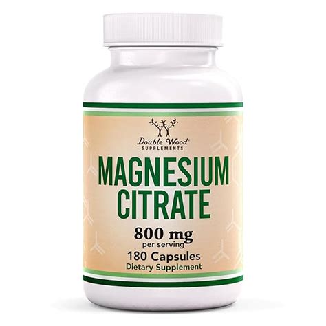 Magnesium Citrate Capsules Mg Capsules Citrato De Magnesio