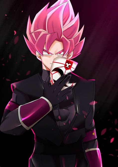 Goku Black Ssj Rose Crimson Masked Saiyan Goku Black Anime Dragon